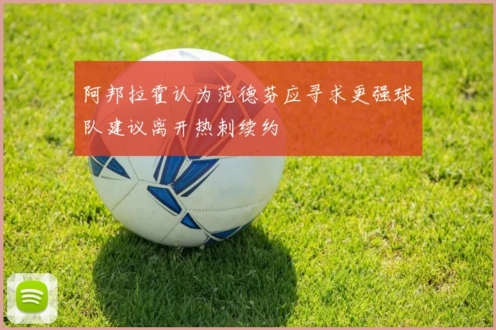 阿邦拉霍认为范德芬应寻求更强球队建议离开热刺续约